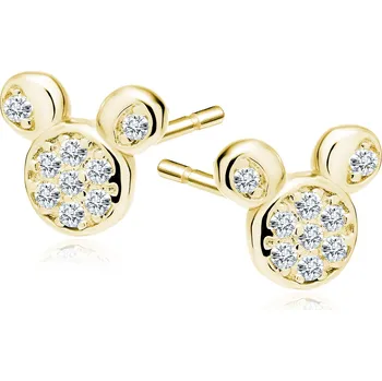 Náušnice Olivie Stříbrné náušnice GOLD MOUSE 4500 Ag 925; ≤1,3 g.