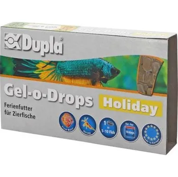 Krmivo pro rybičky DUPLA Gel-o-Drops-Holiday dovolenkové gélové krmivo pro okrasné ryby 6x5g