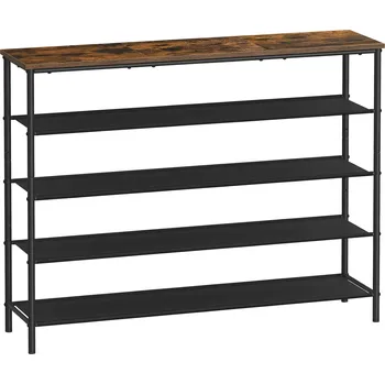 Botník Botník Vasagle Kua 120 cm hnědý/černý