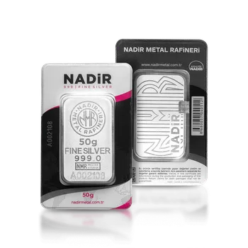 Stříbrný slitek NADIR 50 g (Ag 999/1000) - LBMA