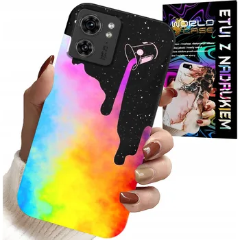 Pouzdro na mobilní telefon POUZDRO PRO MOTOROLA EDGE 40 - DUHOVÉ BAREVNÉ, BARVA + FÓLIE