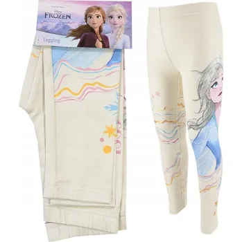 Dívčí oblečení Sun City dětské legíny dlouhé klasické polyester béžové velikost 122