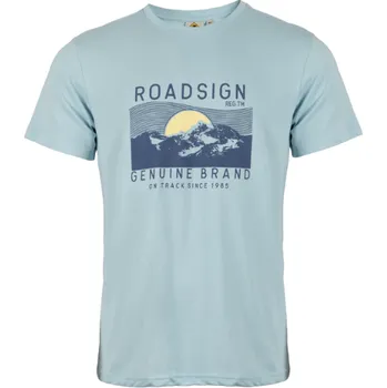 Pánské tričko Tričko Roadsign Australia východ slunce světle modré Barva: Modrá, Velikost: 3XL