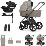 Kočárek Venicci Tinum Upline 2 - Taupe + autosedačka Cybex Aton B + isofix base