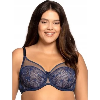 Podprsenka Mefemi podprsenka bardotka, balkonetka modrá velikost 95D