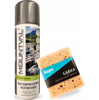 Prací gel Tekutý prací prostředek a impregnace na turistické oblečení se houbičkou Sada 2v1 Kaps