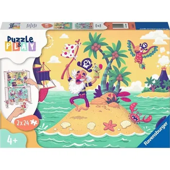 Puzzle Puzzle Ravensburger 48 dílků Puzzle & Play Pirátské dobrodružství