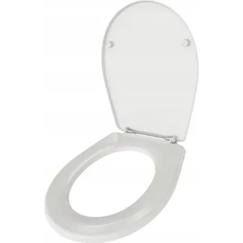 Sedátko na WC Akces Tola, bílé, polypropylen