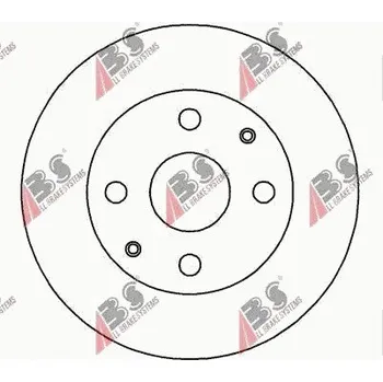 Zavěšení kol A.B.S. 16174 Brzdový kotouč