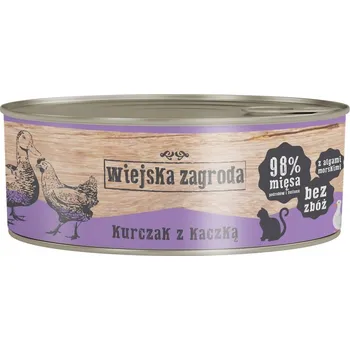 Krmivo pro kočku Wiejska Zagroda Vlhké Krmivo pro kočky Kuře s kachnou 85g