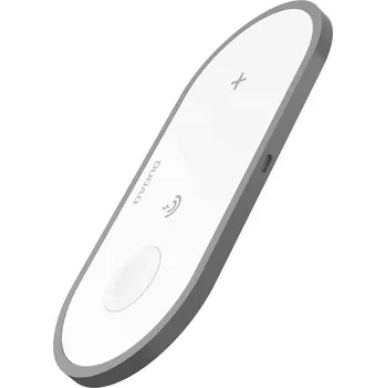 3v1 bezdrátová nabíječka DUDAO - Qi pro Apple iPhone + AirPods + Watch - bílá