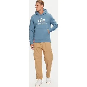 Pánská mikina Alpha Industries Mikina AI.178312-538-L Modrá Regular Fit 3XL