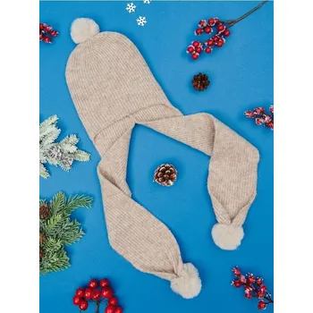 Oblečení a móda Sinsay - Čepice s&nbsp;bambulí - béžová - 9188P-08M - 9188P-08M-XS-1