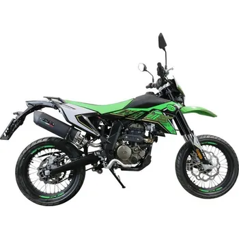 Výfuk pro motocykl Koncovka výfuku Slip-on GPR FURORE NERO KT.60.RACE.FUNE Matná černá vč. propojovací trubky