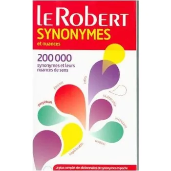 Cizí jazyk Le Robert Dictionnaire des synonymes et nuances - Le Fur, Dominique [FR] (2015, Brožovaná, Le Robert)