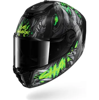 Helma na motorku SHARK přilba SPARTAN RS Shaytan black/green/anthracite - 2XL