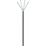 Goobay Síťový kabel CAT 5e pro venkovní použití, U/UTP, černý - délka kabelu 100 m