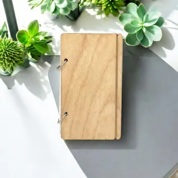 Zápisník Dřevěný zápisník A6 - vlastní motiv