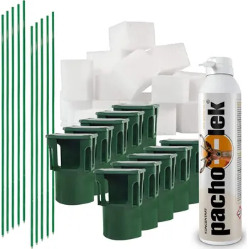 Ohradník Sada pro instalaci pachového ohradníku na ochranu vinohradu, adaptéry s nosiči 80 ks a sloupky 80 ks