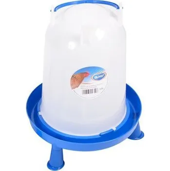 krmítko pro hospodářská zvířata DUVO+ Plastová napáječka pro drůbež na nohou as rukojetí 10l