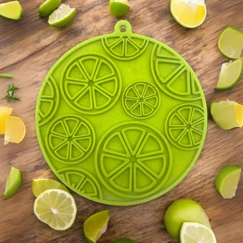 Miska pro psa SodaPup lízací podložka s přísavkami Citrón - limetkově zelená