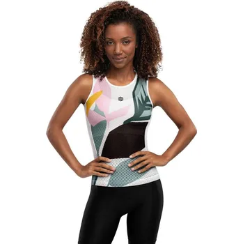 Pánské tričko SIROKO Dámské cyklistické funkční tílko Amazonas 2XS BÍLÁ