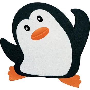 Protiskluzová podložka Spirella protiskluzové přísavky ve tvaru tučňáků, PVC, 5 ks