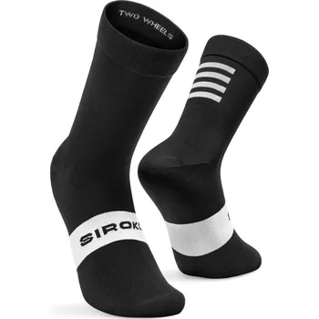 Pánské ponožky SIROKO Cyklistické ponožky S1 Black Kapelmuur Černá XS ČERNÁ