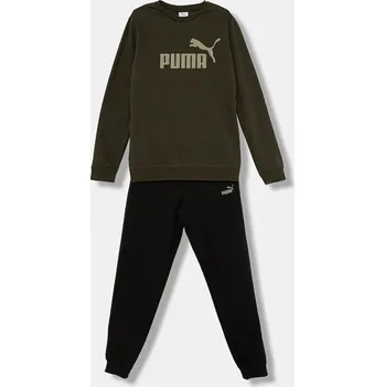 Dětská tepláková souprava Puma ESS No.1 Logo Crew Sweat Suit FL B 689721 zelená 87X, vel. 176