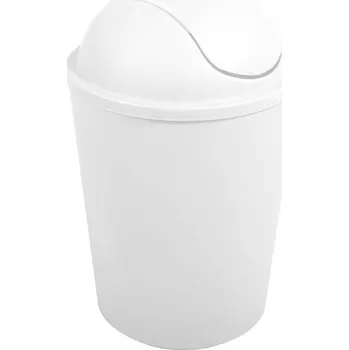 Odpadkový koš MSV výklopný koš AKO, bílý, plast, 5,5 L