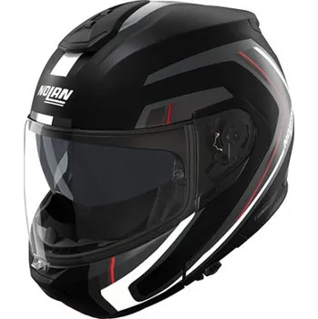 Auto-moto NOLAN přilba N100-6 Radiante matt black/silver/red - 2XL