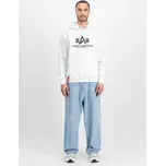Alpha Industries Mikina Basic Hoodie Bílá Regular Fit 3XL