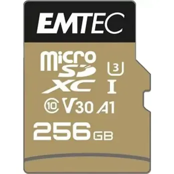 Paměťová karta EMTEC SpeedIN PRO microSDXC 256GB + adaptér (ECMSDM256GXC10SP)