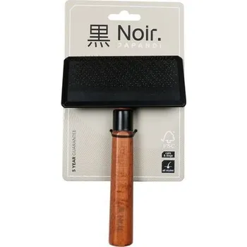 Kosmetika pro psa EBI NOIR JAPANDI Kartáč k jemnému odstranění podsady a uvolněných chlupů L 18,5x11,5x3cm