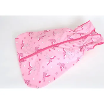 Spacák JAN peří Pytlík na spaní pro děti - letní - 80 -150 cm - andílek růžový - Pytlík na spaní pro děti - letní 80 cm - andílek růžový/růžový fleece