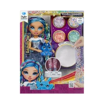 Panenka Rainbow High Panenka se slizem a třpytkami - Skyler (blue)