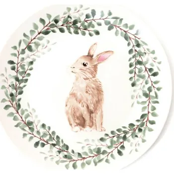 Stolování SHEPER 846897 Talíř 20 cm se Zajícem
