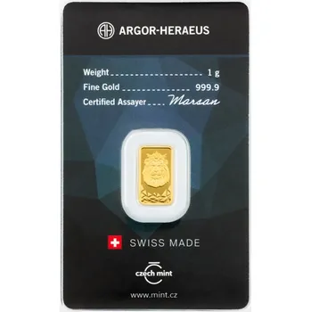 Česká mincovna Zlatá investiční cihla 1 g