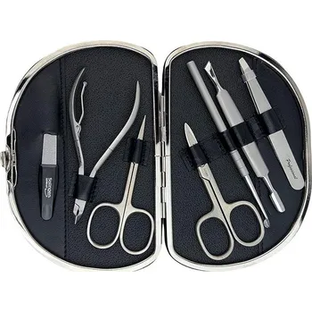 GLOBOS Dámská kožená manikúra s nůžkami Solingen 792-89-černá