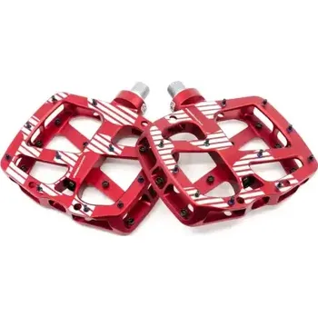Pedál na kolo E-13 Plus platformové pedály Red