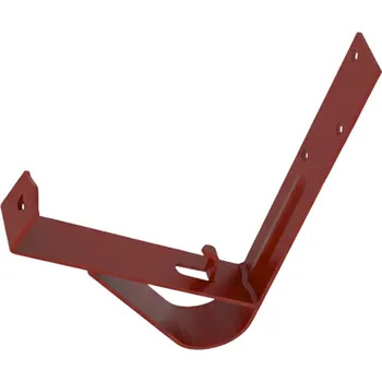 Střecha PRODOMOS line Držák protisněhové zábrany 155 mm TYP "U" pro ploché střechy RAL 8012 kaštanová