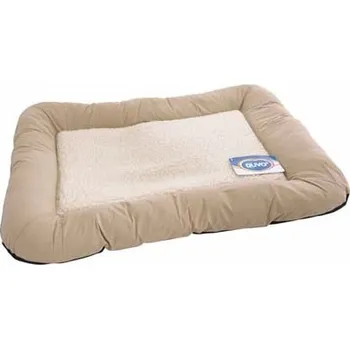 Pelíšek pro psa DUVO+ Pelech béžový MEDIUM ovčí kůže hranatý 70x50cm