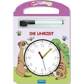 První čtění Trötsch Die Uhrzeit Schreib und Wisch Weg mit Stift