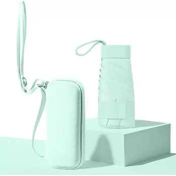 Deštník Skládací mini deštník v kabelce Mint green