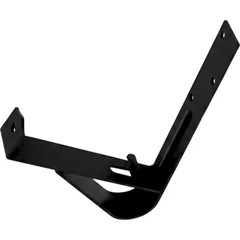 Střecha PRODOMOS line Držák protisněhové zábrany 155 mm TYP "U" pro ploché střechy RAL 9005 černá