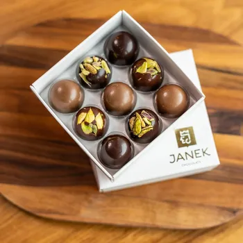 Bonboniéra JANKOVA dárková krabička - 9ks pralinek