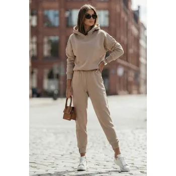 Tepláková souprava Urban Vibes tmavě béžová Velikost: M/L