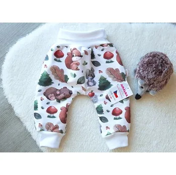 Amálka Zateplené kalhoty zvířátka v lese Velikost: 62