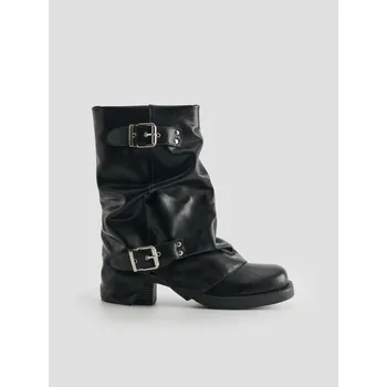 Dámská zimní obuv Kotníkové boty z&nbsp;umělé kůže - 39 - House - černá - 372JM-99X