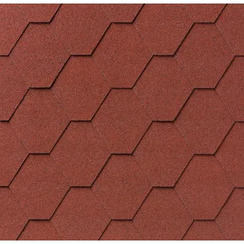 asfaltová šindel Šindel asfaltový IKO 2.0 Superglass Hex 10 Cihlově červená 3,0 m2